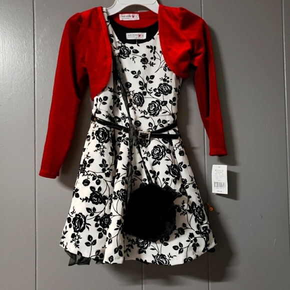 Knit Works Velvet 4 piece dress